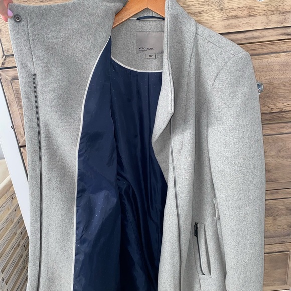 Womens Heather Gray Coat - Picture 7 of 7